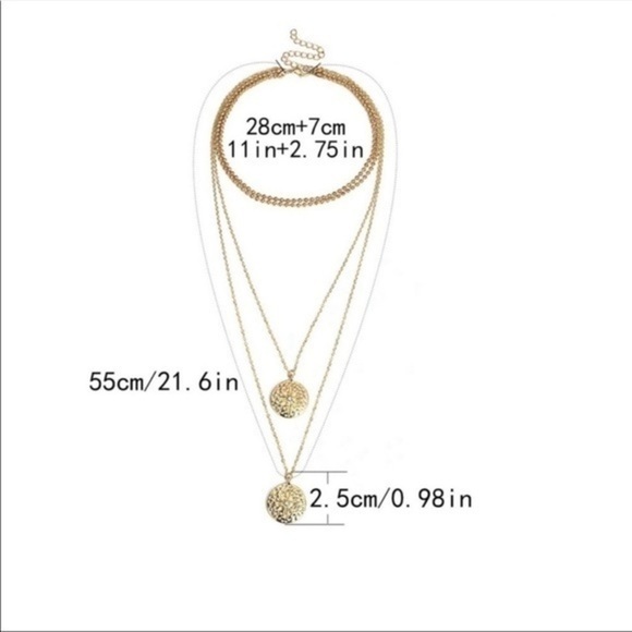 3/$30 💛 Multi Layered Charm Necklace - Picture 4 of 6